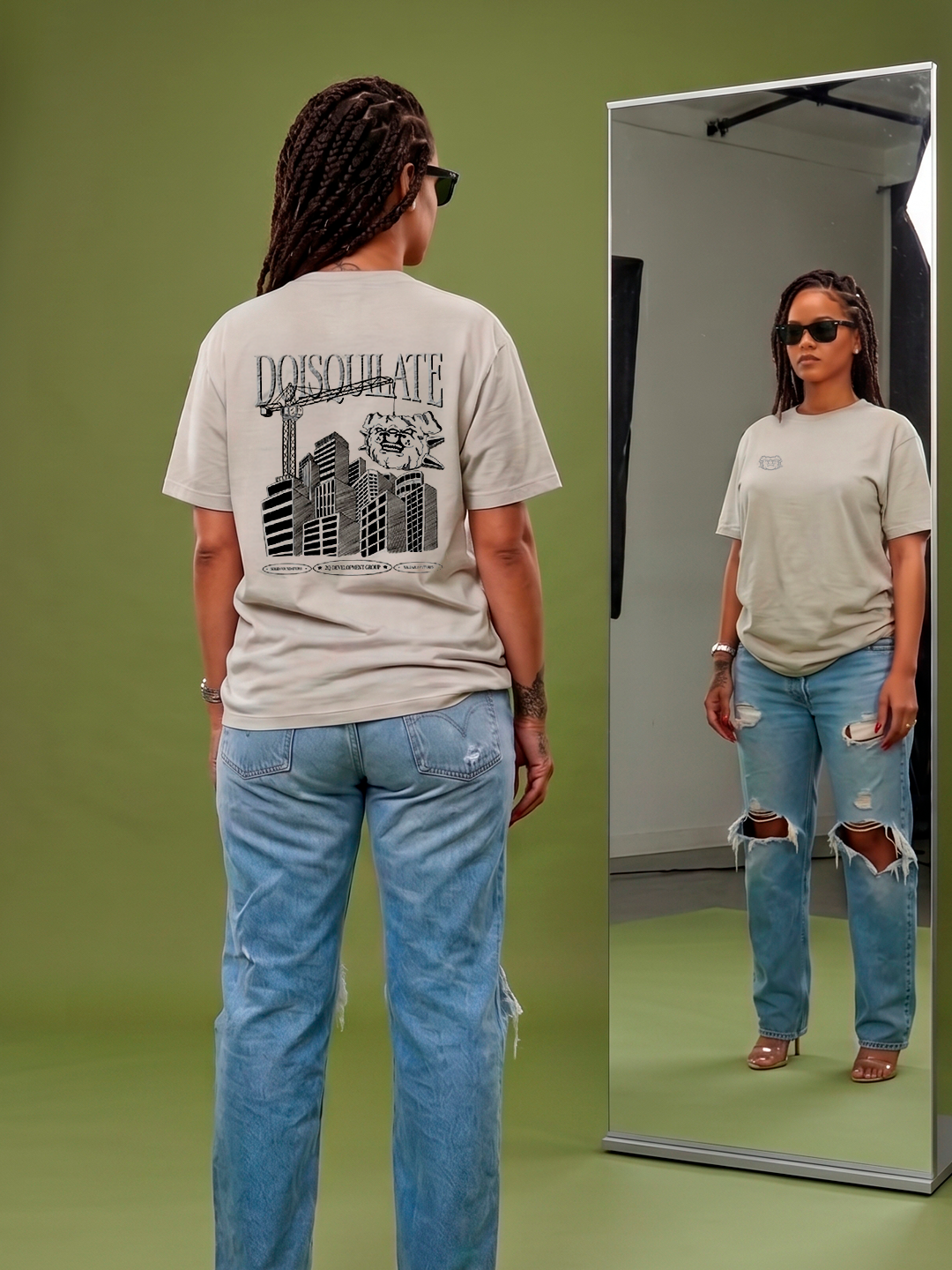 Moda Urbana Rihanna Camiseta Unissex - Dois Quilate